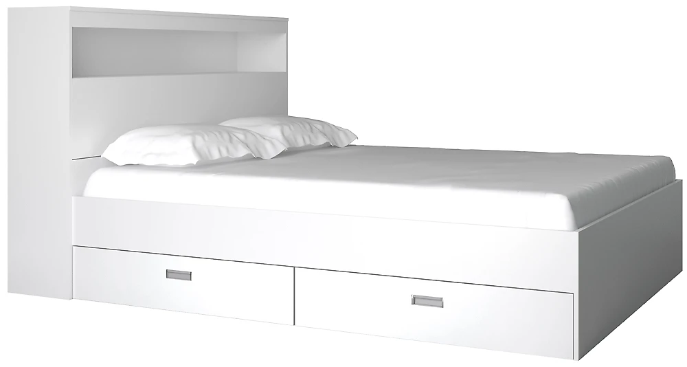 Кровать с ящиками для белья Виктория-2-160 Дизайн-2