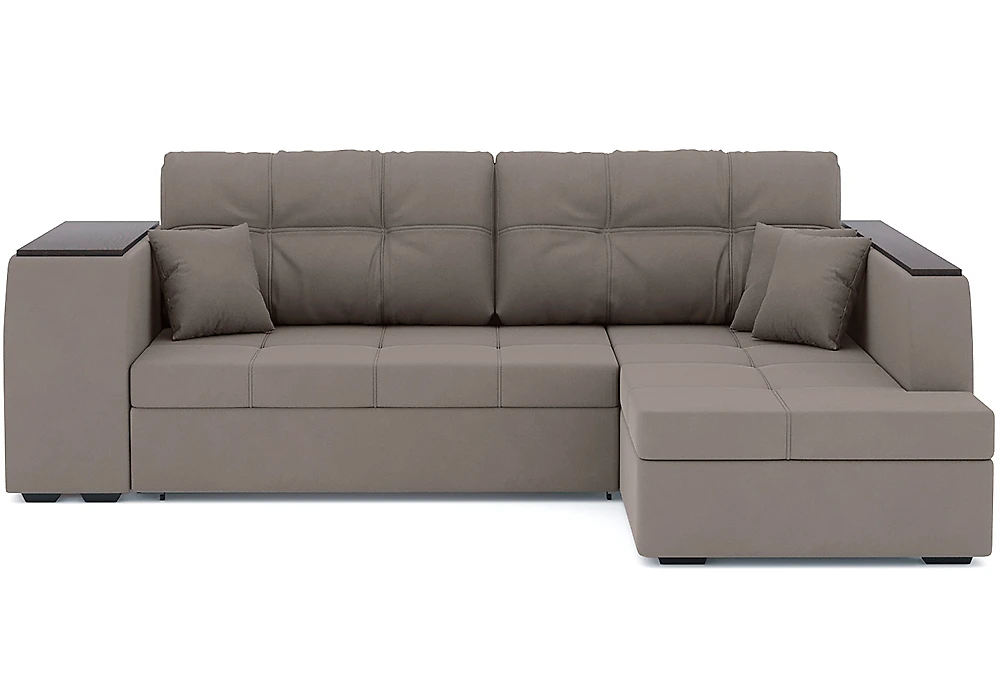Угловой диван с полкой Брюссель Плюш Дизайн 8