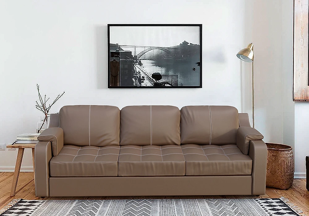 диван из кожи Берета Дизайн 1 кожаный