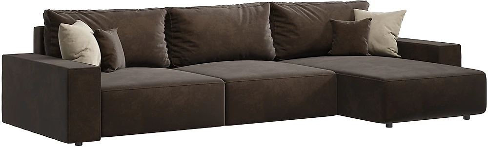 Модульный диван с механизмом еврокнижка King (Сиэтл) Плюш Браун