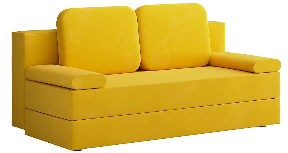 Жёлтый прямой диван Аура-3 Еллоу