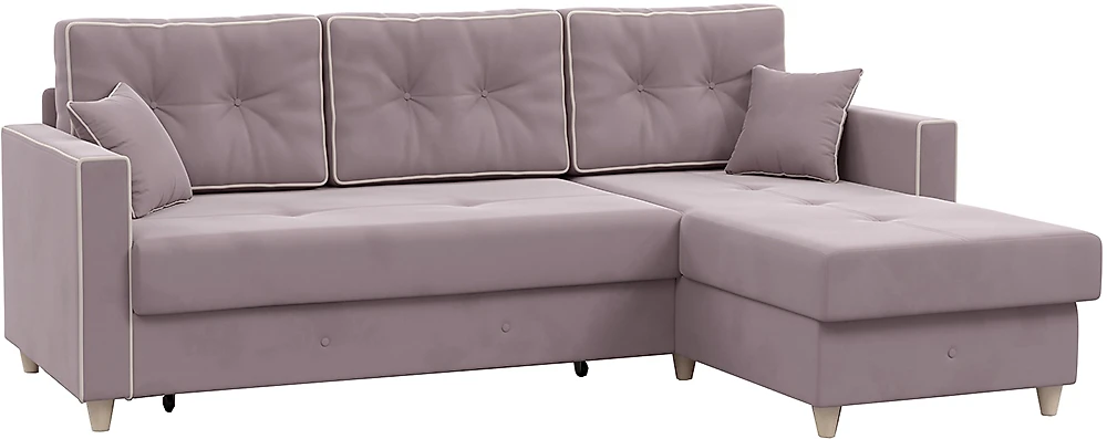 Угловой диван розовый Айрин Дизайн-4