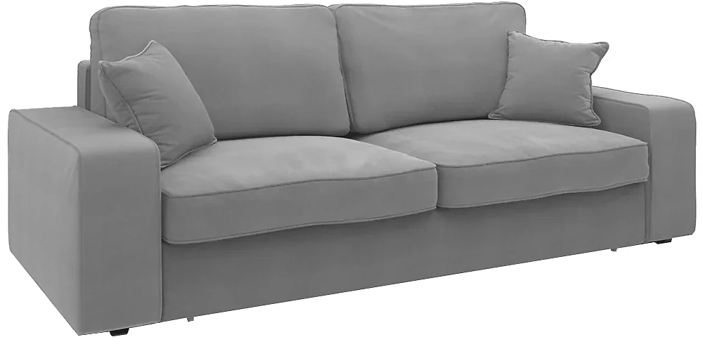 Прямой диван серого цвета Монако (Модена) Лайт Грей