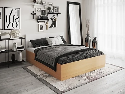 кровать в стиле минимализм Стелла 160 с матрасом