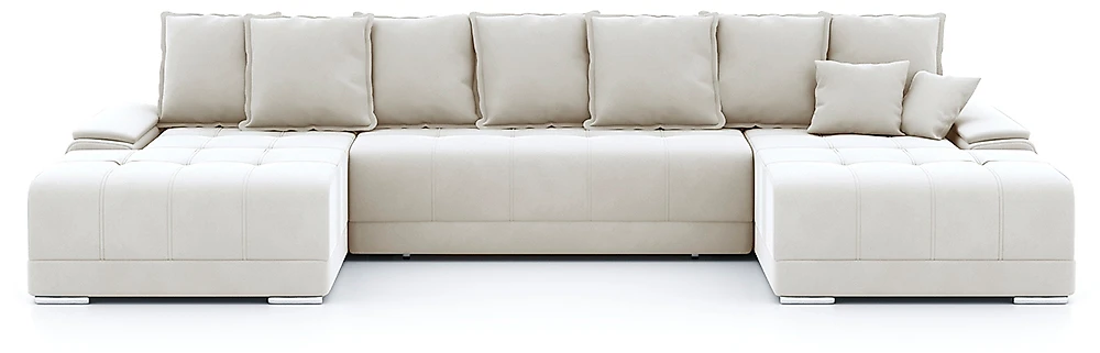  угловой диван с оттоманкой Nordviks П П-образный Плюш Дизайн-4