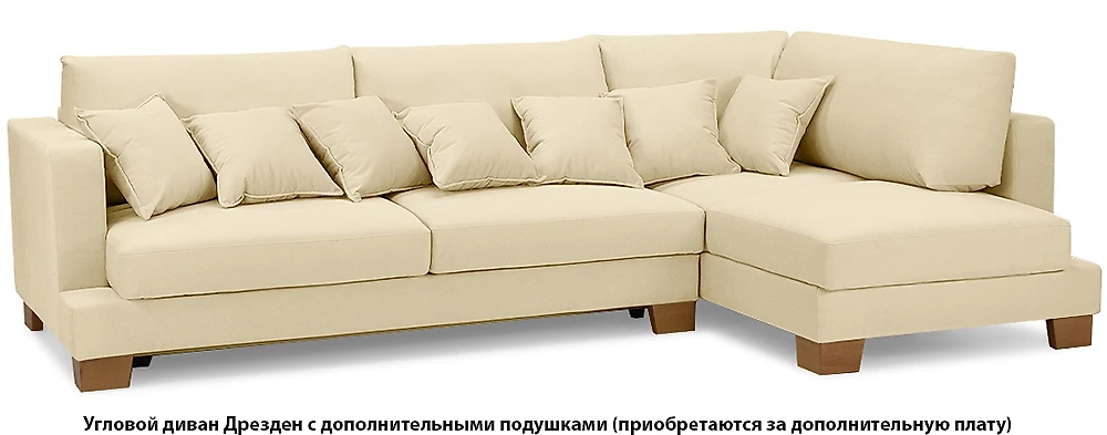 Угловой диван с левым углом Дрезден Макси Дизайн 1