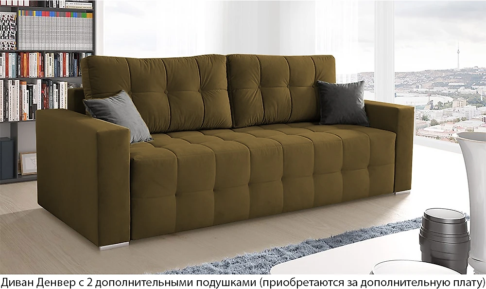 Коричневый диван Денвер Дизайн 3