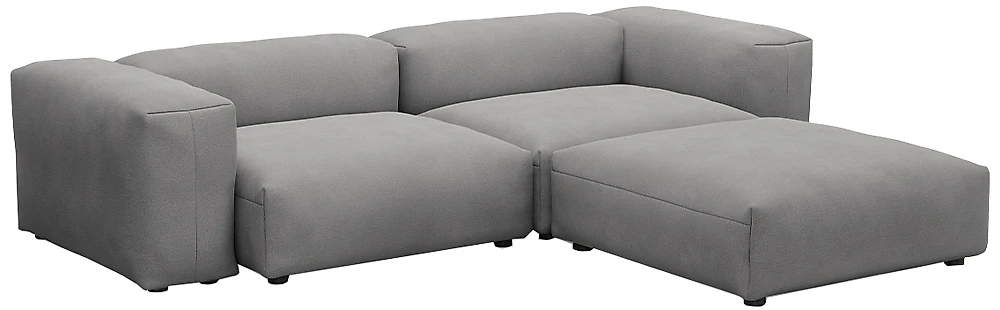 Серый модульный диван Фиджи-4 Грей