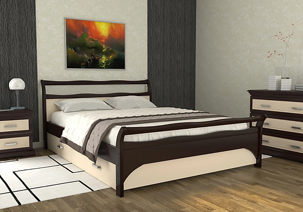 Большая односпальная кровать Августина-3