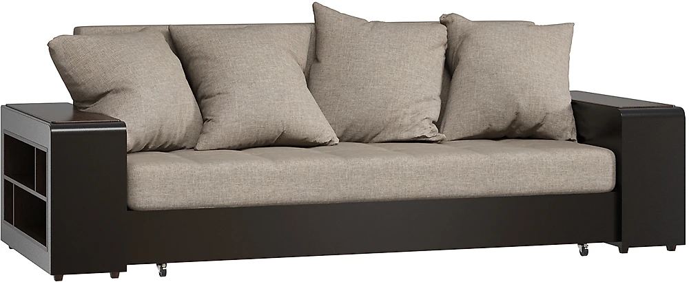 Прямой диван из рогожки Дубай Комби Крем